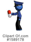Blue Design Mascot Clipart #1589178 by Leo Blanchette