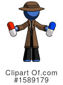 Blue Design Mascot Clipart #1589179 by Leo Blanchette