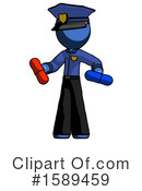 Blue Design Mascot Clipart #1589459 by Leo Blanchette