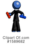 Blue Design Mascot Clipart #1589682 by Leo Blanchette