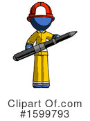Blue Design Mascot Clipart #1599793 by Leo Blanchette