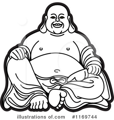 Buddha Clip Art Drawings Sketch Coloring Page