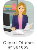 Business Woman Clipart #1381069 by BNP Design Studio