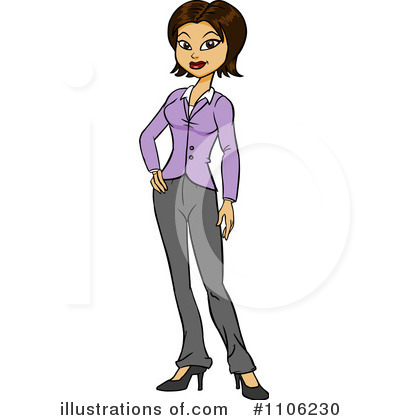 Businesswoman Clipart #1106230 - Illustration by Cartoon Solutions