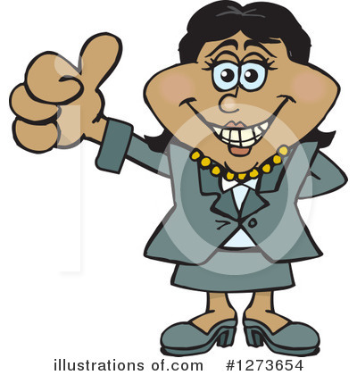 Businesswoman Clipart #1273654 by Dennis Holmes Designs