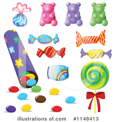 Candy Clipart #1148413 - Illustration by Graphics RF