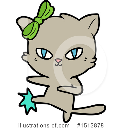Royalty-Free (RF) Cat Clipart Illustration by lineartestpilot - Stock Sample #1513878