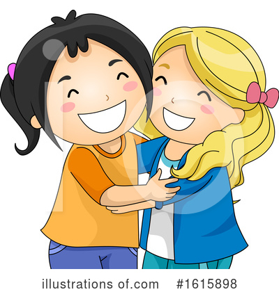 Girlfriends Clipart #1242613 - Illustration by BNP Design Studio