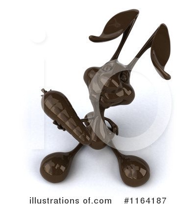 Chocolate Easter Bunny Clipart #1164191 - Illustration by Julos