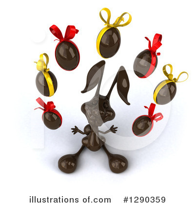 Chocolate Easter Bunny Clipart #1164191 - Illustration by Julos