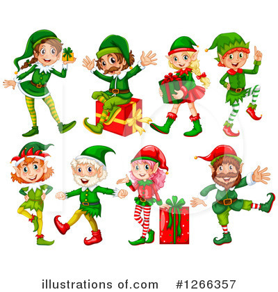 Christmas Elf Clipart #1266357 - Illustration by Graphics RF