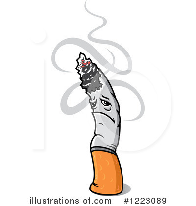 Cigarette Clipart #1224807 - Illustration by Vector Tradition SM