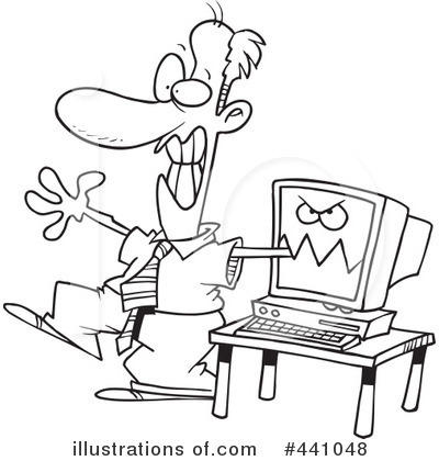 Computer Clipart #441048 - Illustration by toonaday