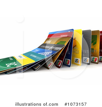 Credit Cards Clipart #1073157 - Illustration by stockillustrations