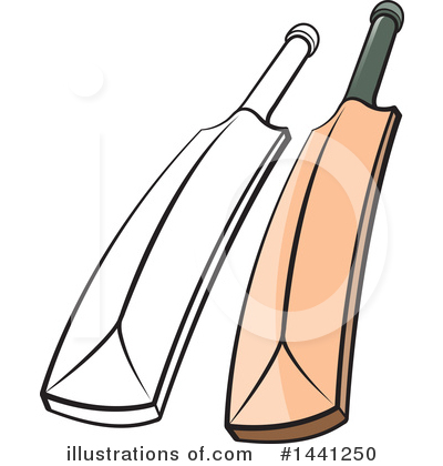 Cricket Bat Clipart 1441250 Illustration By Lal Perera