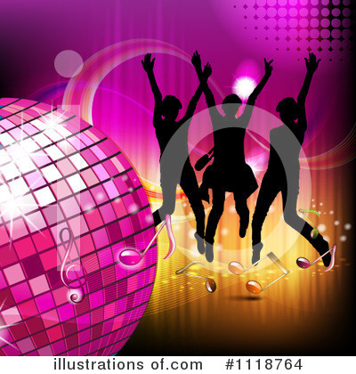 Disco Ball Clipart #1115821 - Illustration by merlinul