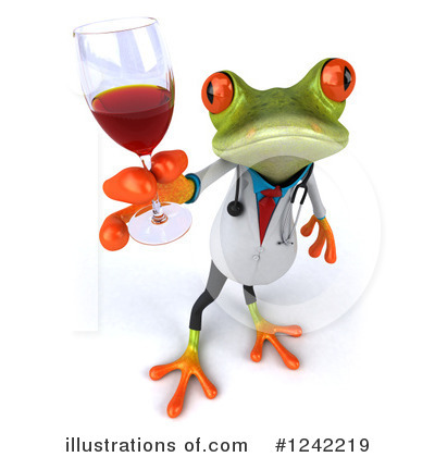 Doctor Frog Clipart #1242219 - Illustration by Julos