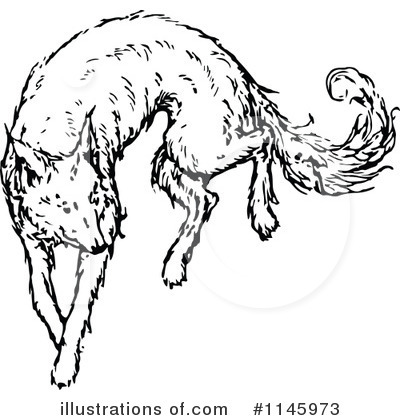 Royalty-Free (RF) Dog Clipart Illustration by Prawny Vintage - Stock Sample #1145973