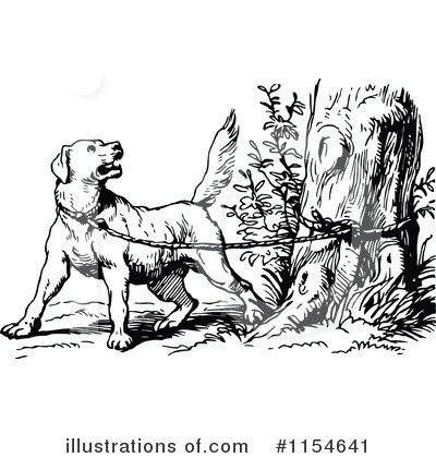 Royalty-Free (RF) Dog Clipart Illustration by Prawny Vintage - Stock Sample #1154641