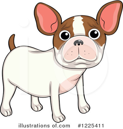 Frenchie Clipart #1186160 - Illustration by Lal Perera