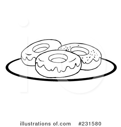Donut Clipart #231580 - Illustration by Hit Toon