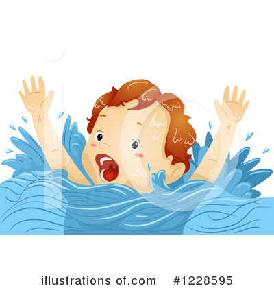 Drowning Clipart #1228595 - Illustration by BNP Design Studio