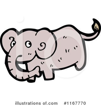 Royalty-Free (RF) Elephant Clipart Illustration by lineartestpilot - Stock Sample #1167770