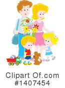 Family Clipart #1407454 by Alex Bannykh