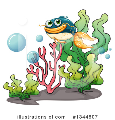 Seaweed Clipart #1229261 - Illustration by Alex Bannykh