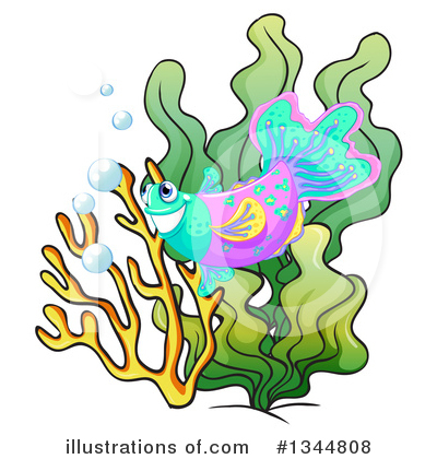 Seaweed Clipart #1229261 - Illustration by Alex Bannykh