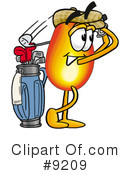 Flame Clipart #9209 by Mascot Junction