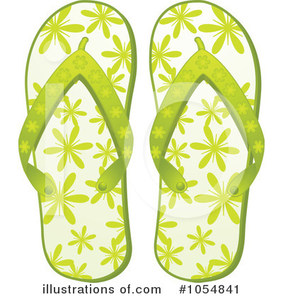 Flip Flops Clipart #1054840 - Illustration by elaineitalia