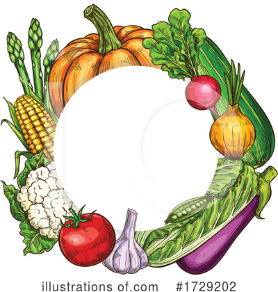 Veggies Clipart #1729202 by Vector Tradition SM