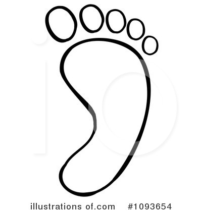 Foot Clipart #1093652 - Illustration by Hit Toon