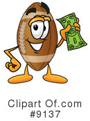Football Clipart #9137 by Mascot Junction
