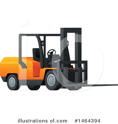 Forklift Clipart #1351939 - Illustration by Vector Tradition SM