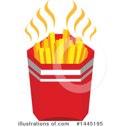 French Fries Clipart #1390686 - Illustration by Vector Tradition SM