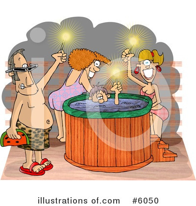 Hot Tub Clipart 1048389 Illustration By Toonaday