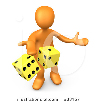 Gambling Clipart #92844 - Illustration by 3poD