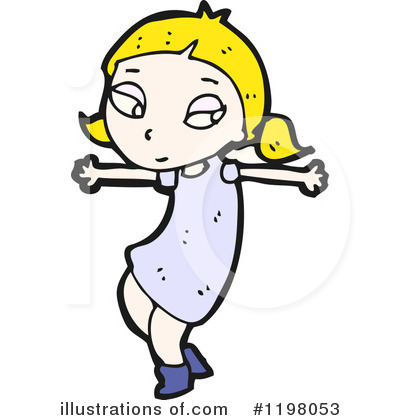 Royalty-Free (RF) Girl Clipart Illustration by lineartestpilot - Stock Sample #1198053