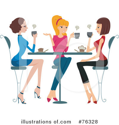 Girlfriends Clipart #76328 - Illustration by BNP Design Studio
