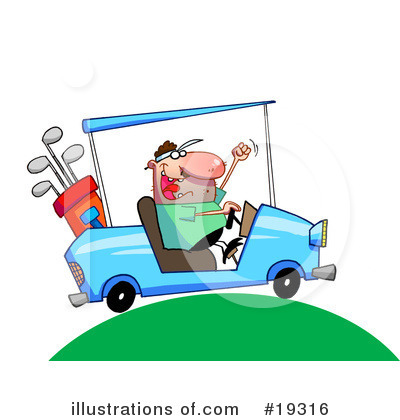 Golf Bag Clipart #1096065 - Illustration by Hit Toon