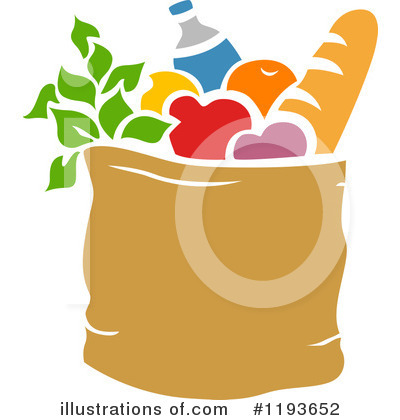 Groceries Clipart #1193652 - Illustration by BNP Design Studio