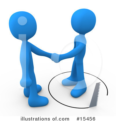 Handshake Clipart #15427 - Illustration by 3poD