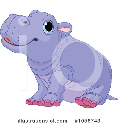 Hippo Clipart #1090393 - Illustration by Pushkin