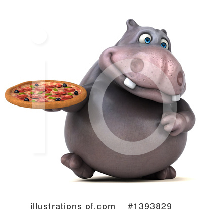 Hippo Clipart #1393829 - Illustration by Julos