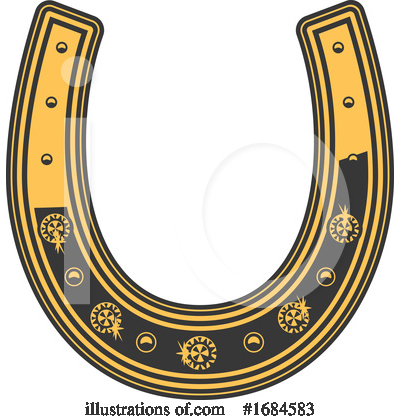 Horseshoe Clipart #1160430 - Illustration by Vector Tradition SM