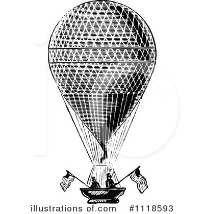 Hot Air Balloon Clipart #1118593 - Illustration by Prawny Vintage