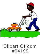 Lawn Mowing Clipart #94199 by Pams Clipart