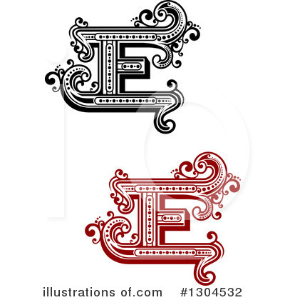 Royalty-Free (RF) Letter E Clipart Illustration by Vector Tradition SM - Stock Sample #1304532
